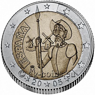 2005 – ESP – 4th centenary of the first edition of Miguel de Cervantes 800×800