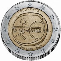 2009 - SVN - 10 years of economic and monetary union (EMU) 800x800