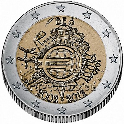 2012 – BEL – 10 years of the Euro 800×800