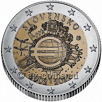 2012 – SVK – 10 years of the Euro 800×800