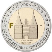 Photography of commemorative Euro coins