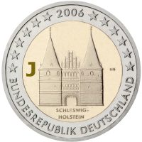 Photography of commemorative Euro coins