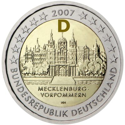 Photography of commemorative Euro coins