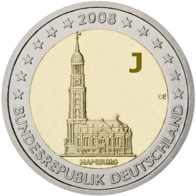 Photography of commemorative Euro coins