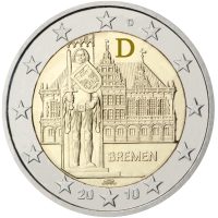 Photography of commemorative Euro coins