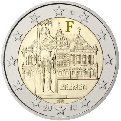 Photography of commemorative Euro coins