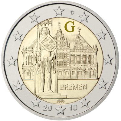 Photography of commemorative Euro coins