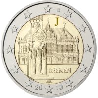 Photography of commemorative Euro coins