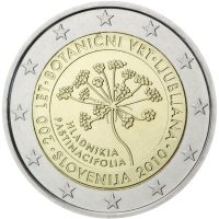 Photography of commemorative Euro coins