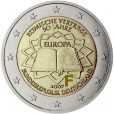 Photography of commemorative Euro coins