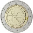 Photography of commemorative Euro coins